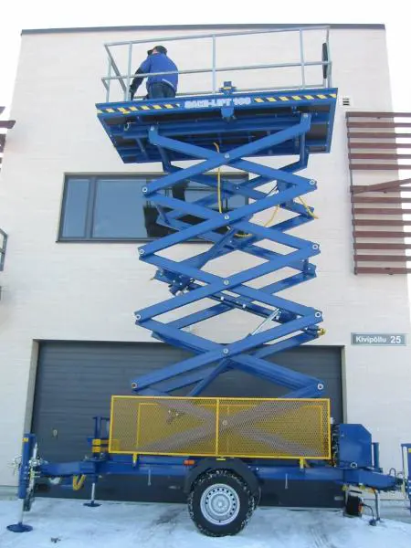 Scissor trailer (230V), 12m